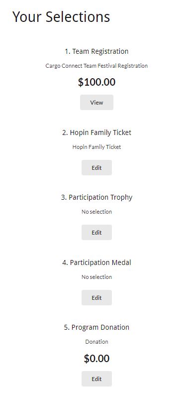 registration options